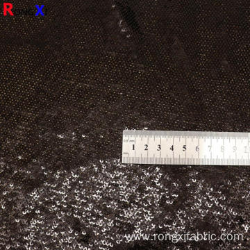 Hot Selling 3Mm Black Sequin Fabric